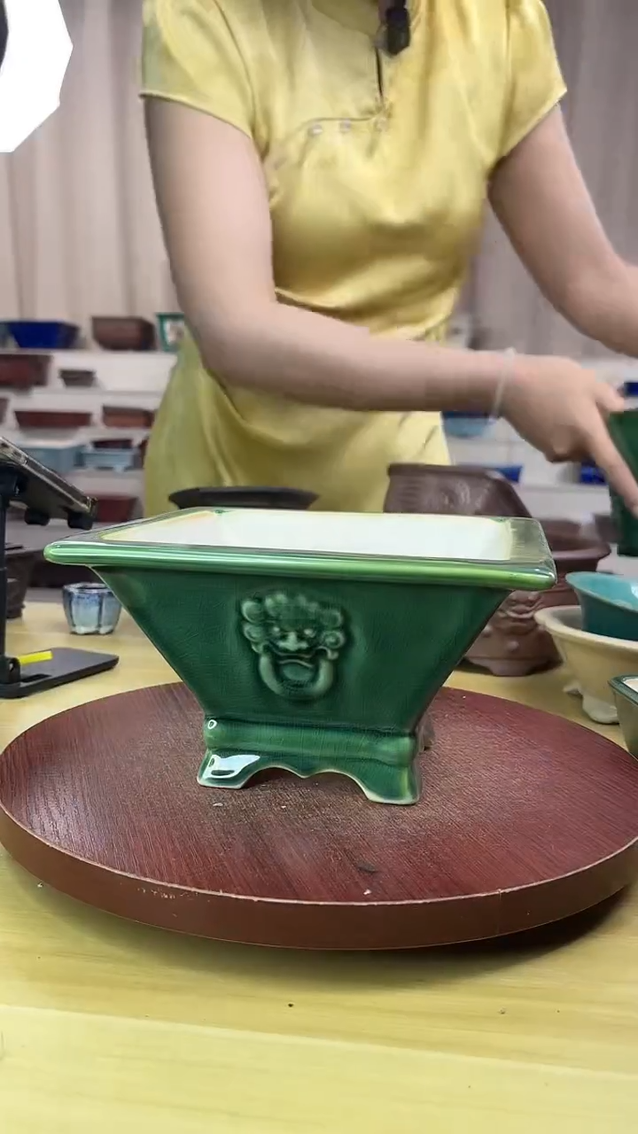 紫砂花盆浅草紫砂花盆微瑕
