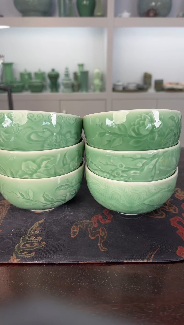 云间青瓷 小米茶器  各一只 6个一组