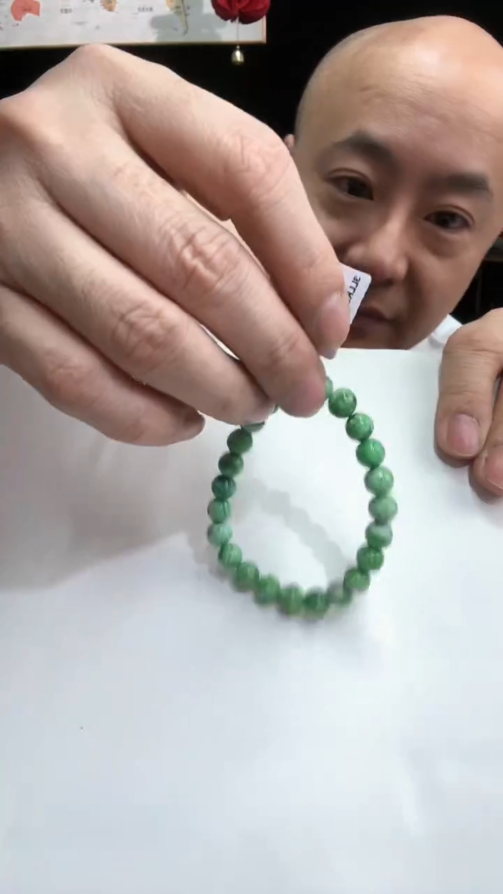 【闪购商品】玛瑙/玉髓手串未镶嵌8-9mm磷铝矿单圈手串