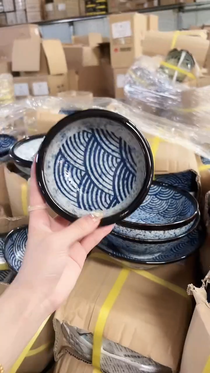 陶瓷青海波加厚钵13cm一个