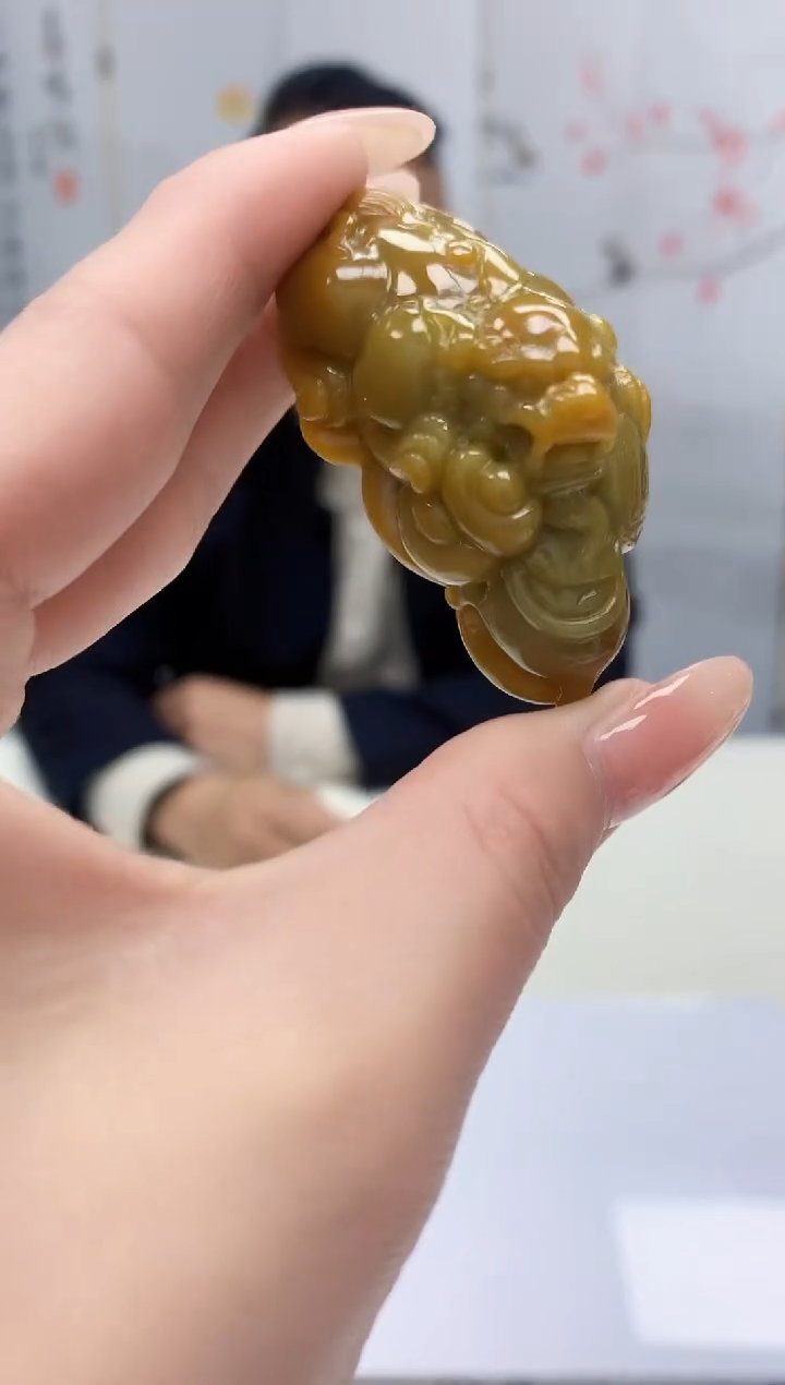 【闪购商品】定制翡翠未镶嵌4969jj-毛货挂件27
