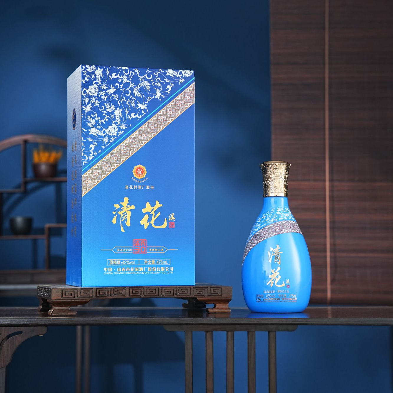 清花溪42度山西杏花村核心产地475ml纯粮白酒适合送礼自饮聚会
