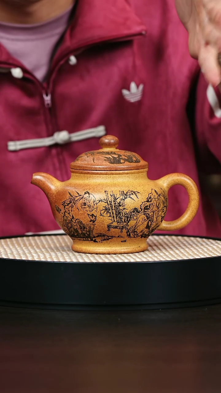 茶壶紫砂黄金段泥柴烧掇只400cc