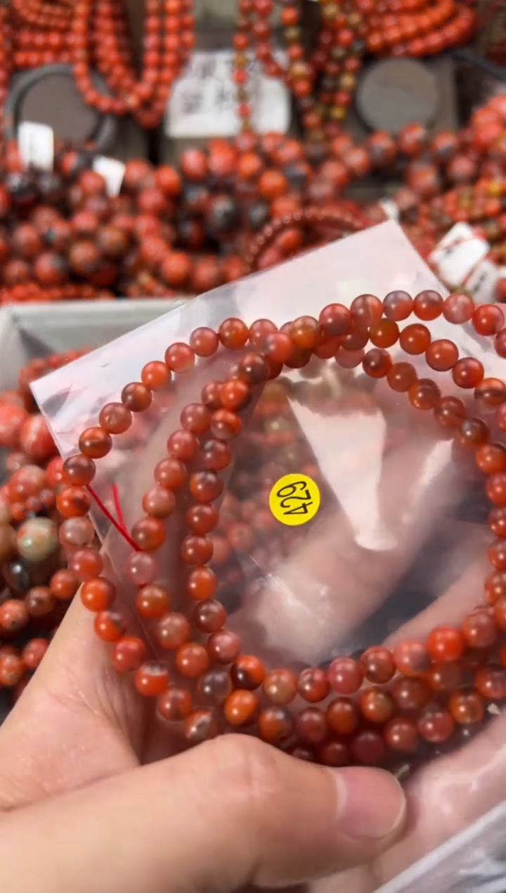 未镶嵌手串南红玛瑙1