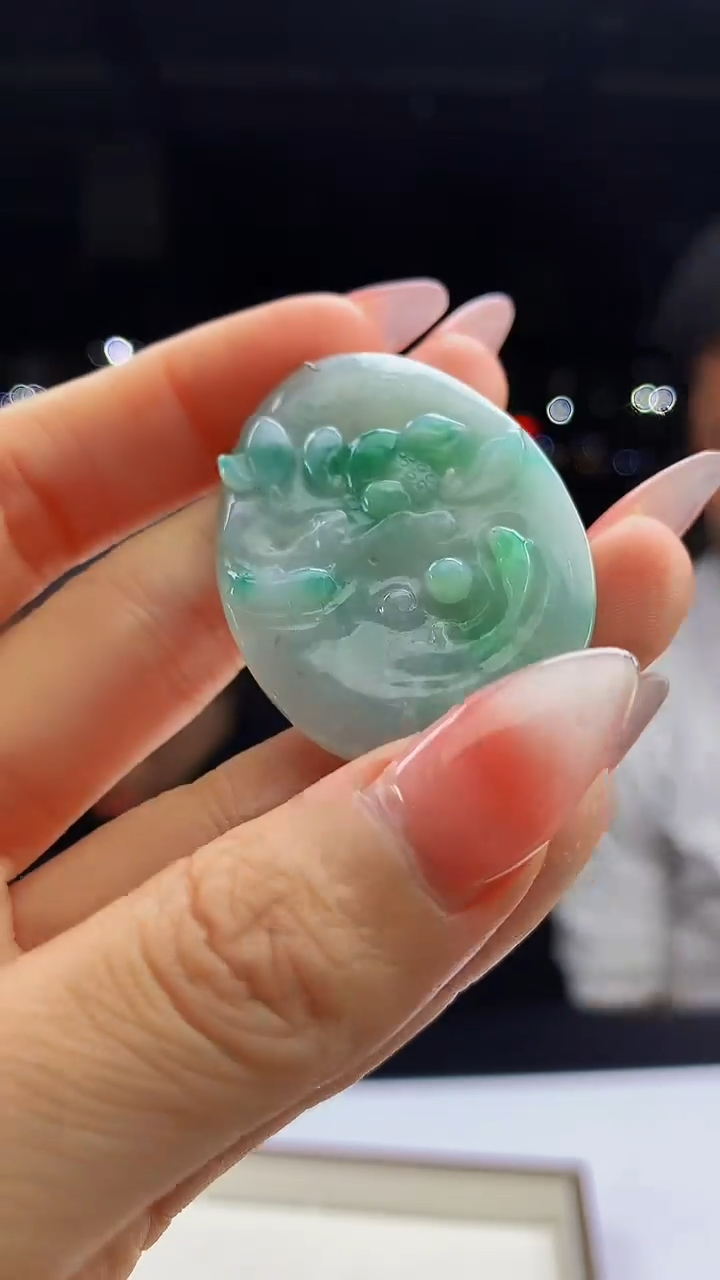 颈饰未镶嵌翡翠天然A货翡翠