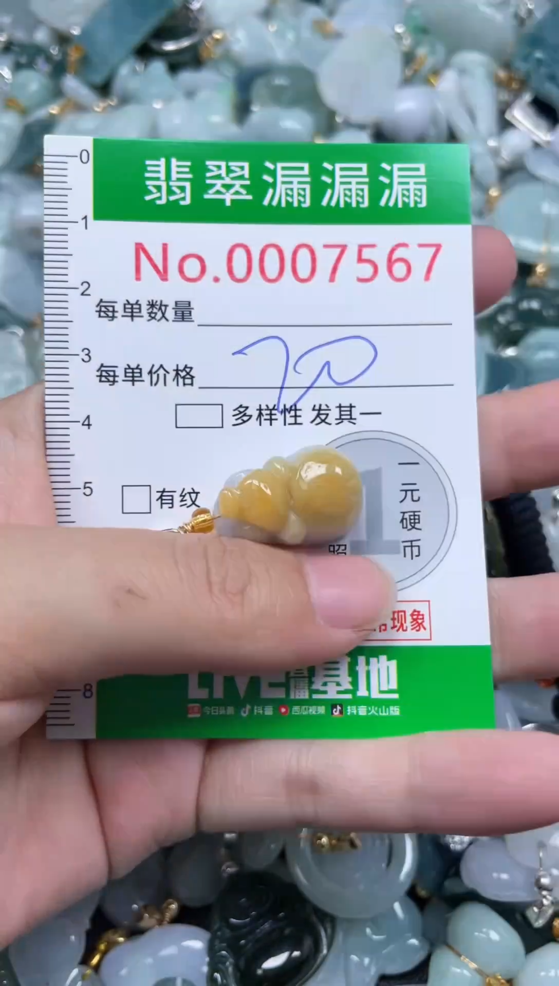 颈饰未镶嵌翡翠7567