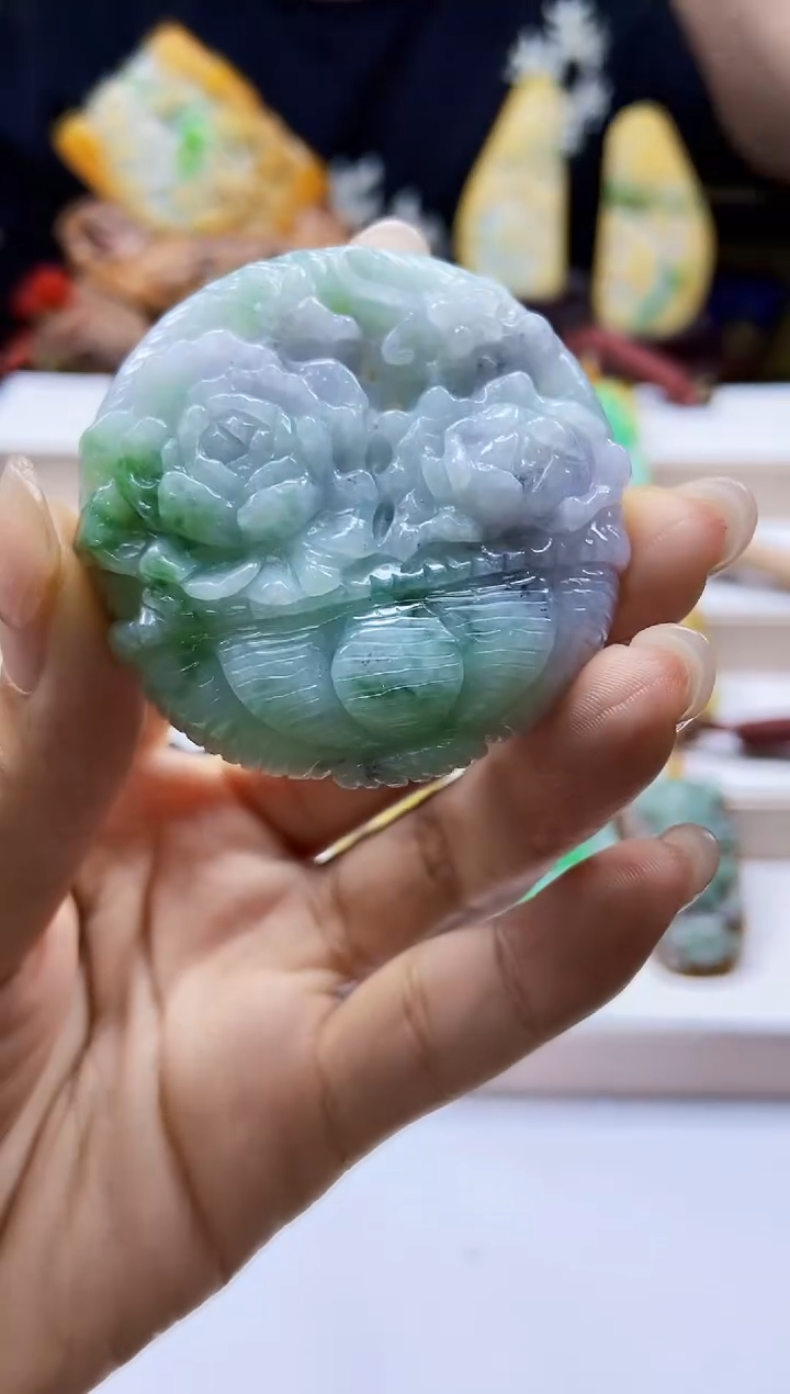 颈饰未镶嵌翡翠翡翠A货