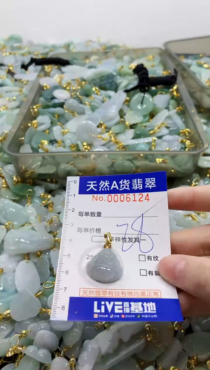 颈饰未镶嵌翡翠天然A货翡翠