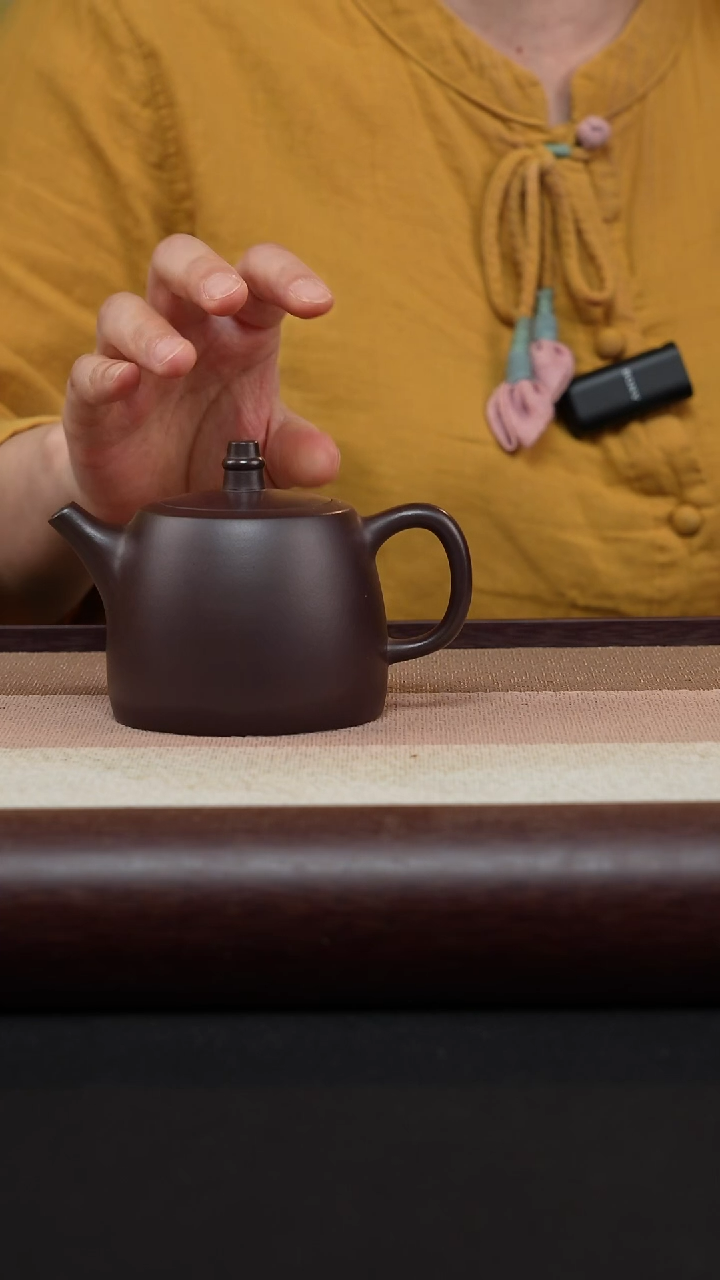 【闪购商品】紫砂茶壶汉铎-老紫泥-MH-1604