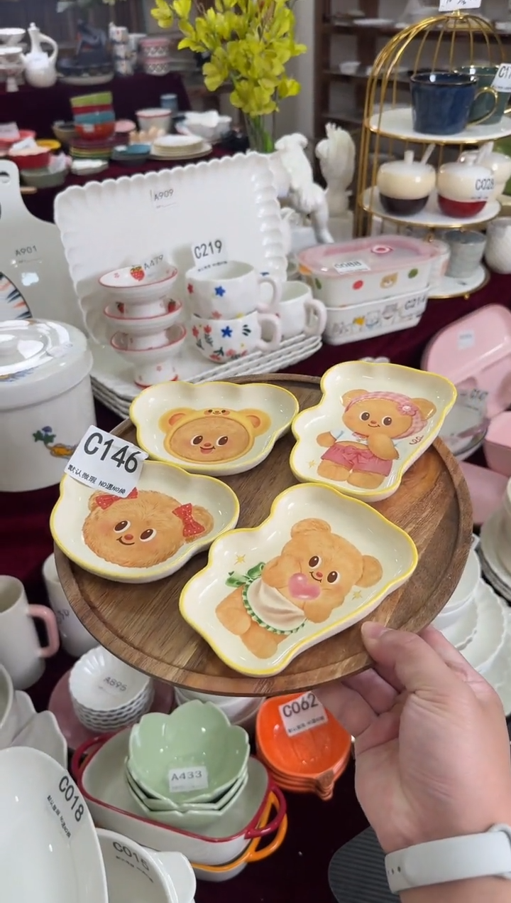 摆件陶C146-4个   仓库微瑕陶瓷清仓福利