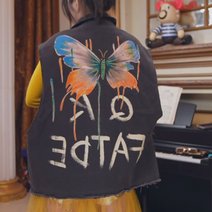 JIE LI/街力高奢原创小众设计师手工定制款马甲W633