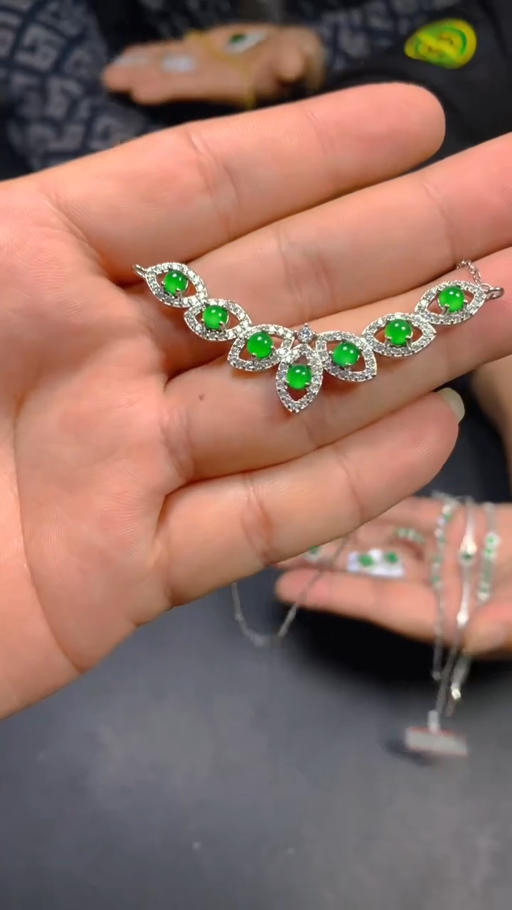 【闪购商品】翡翠项链未镶嵌0145844442/多样性发一