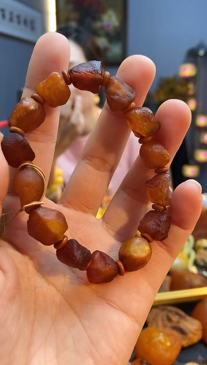 手链琥珀未镶嵌手串