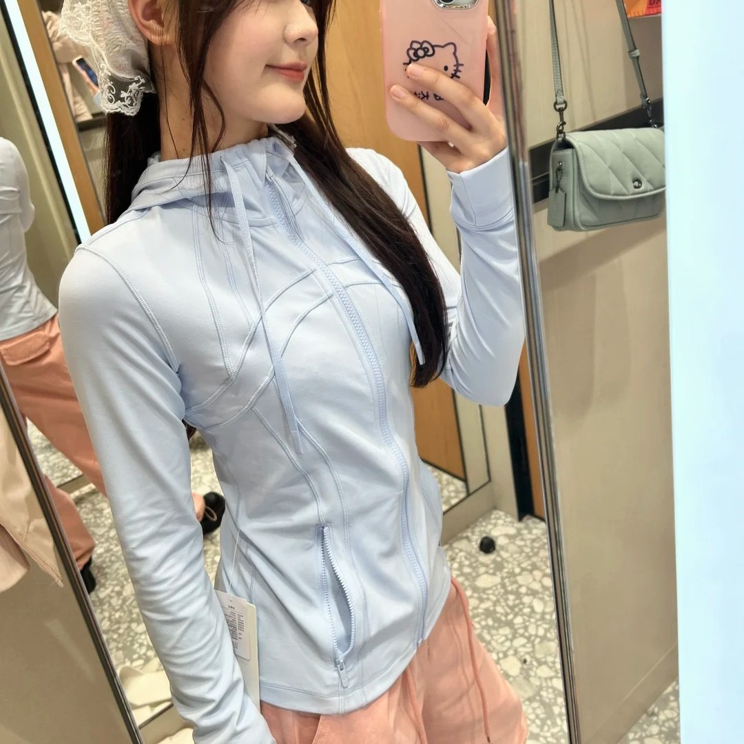 连帽该有的都有瑜伽服
