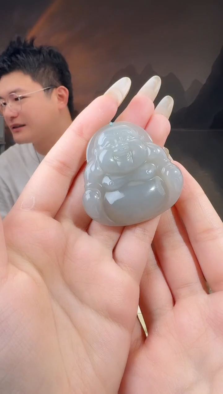 颈饰未镶嵌和田玉佛公多样性发货