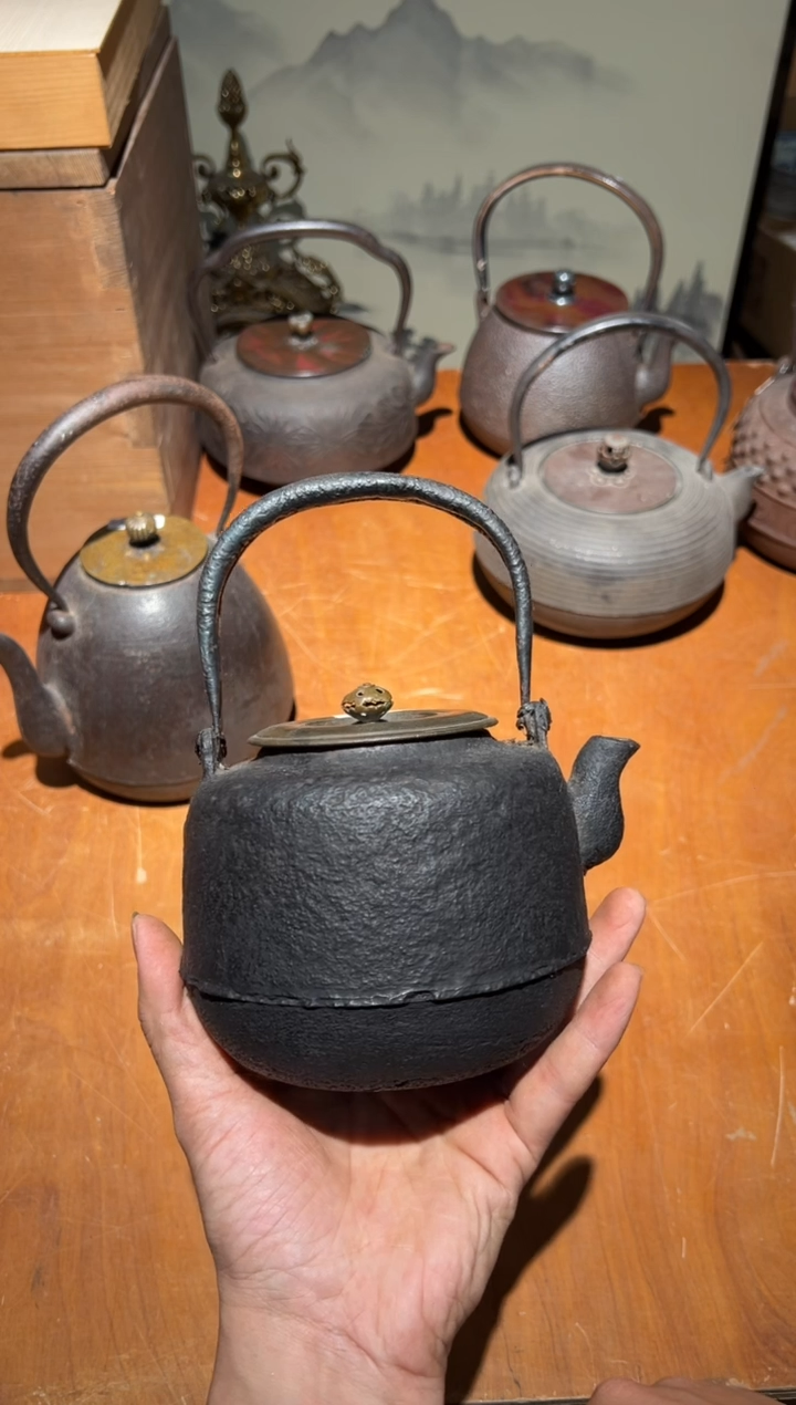 铁A1449铁壶中古周边/