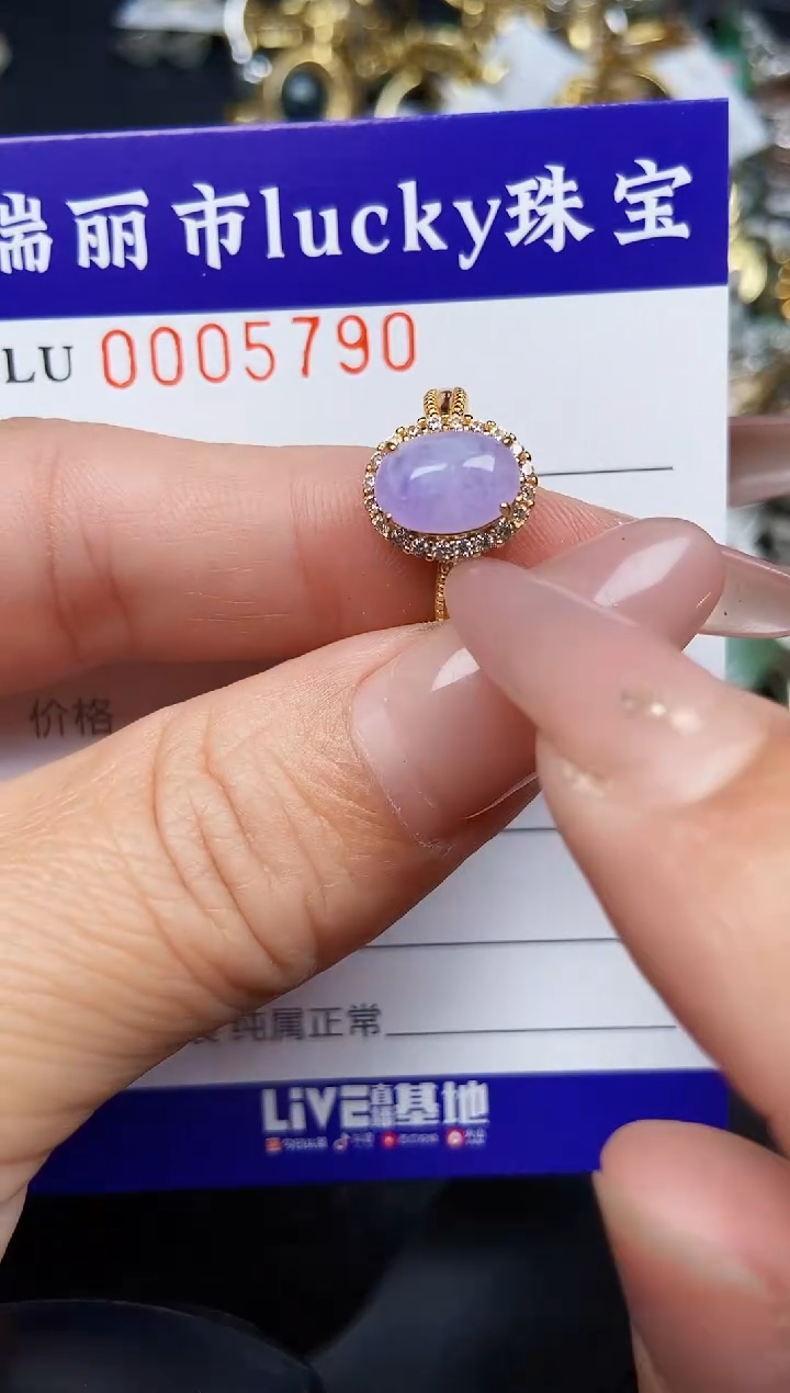 翡翠银S925镶嵌颈饰5790