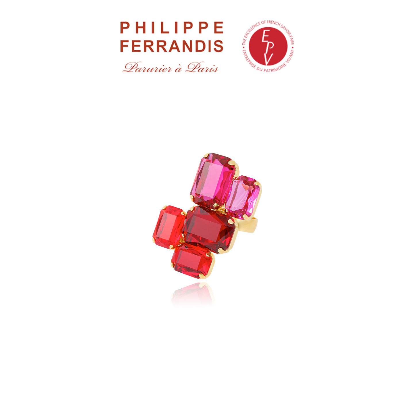 AZLOOK【法国进口】PF菲昂迪斯《虹光蔷薇》新年限定系列戒指新年礼物