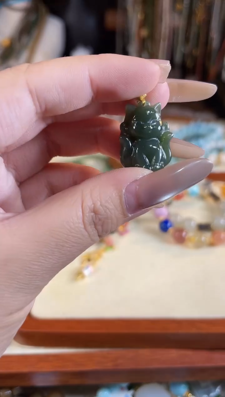 【闪购商品】和田玉吊坠(不含链)银S925镶嵌多样性发货其一