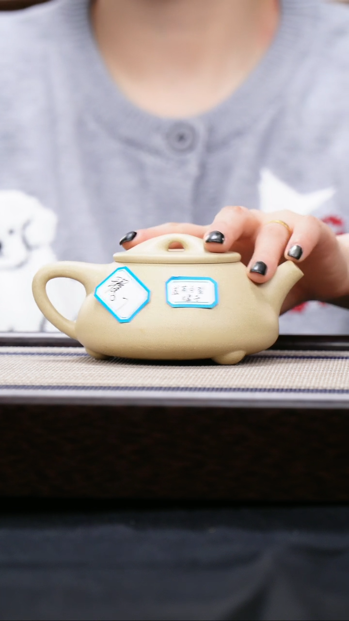 【闪购商品】紫砂茶壶本山绿泥  瑕疵景州石瓢壶 