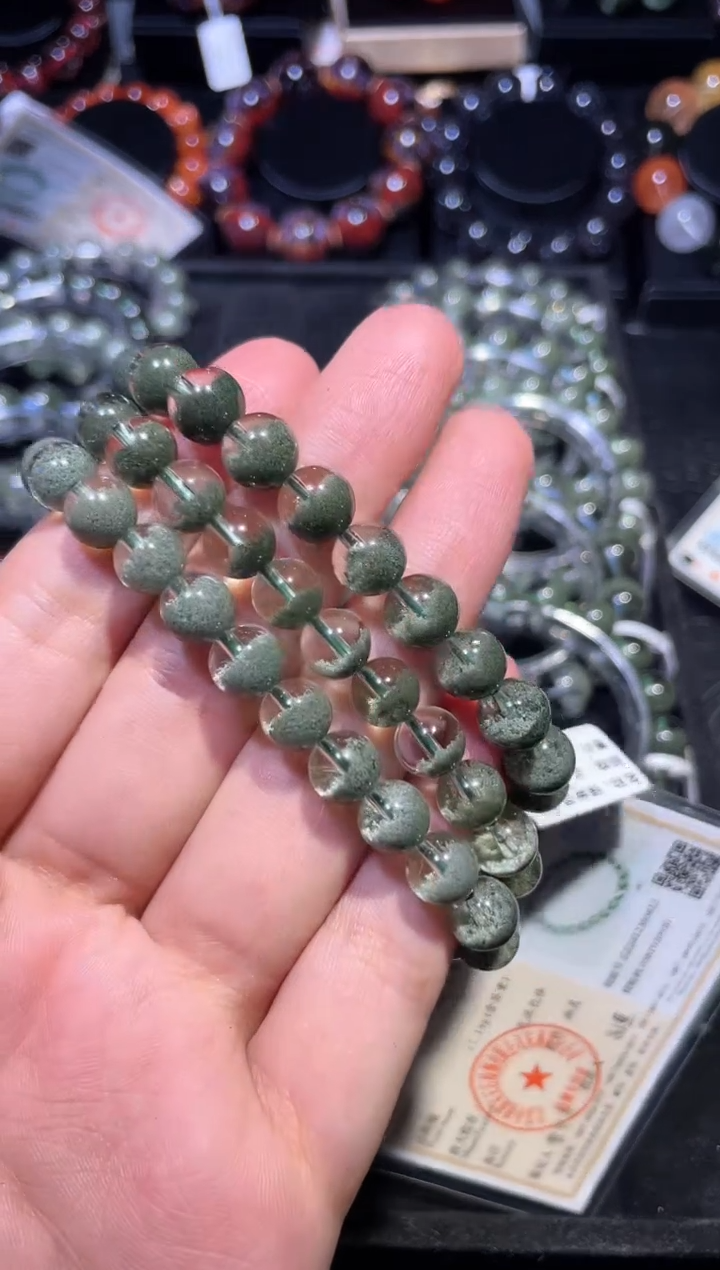 【闪购商品】水晶手链未镶嵌绿幽灵单圈A8（多样性发其一）