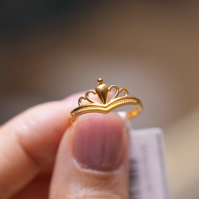 【巧玲专属】足金999皇冠戒指 经典时尚百搭 1.98