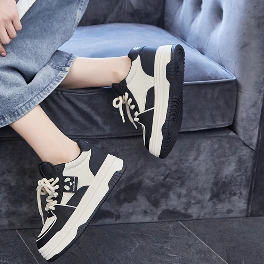 W33601G运动鞋拼色潮流时尚板鞋透气轻便不闷脚舒适百搭休闲鞋