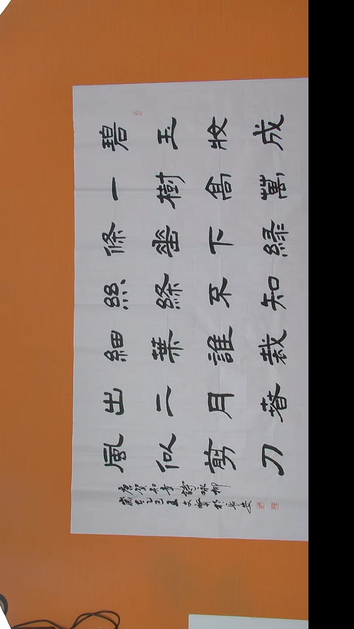 书法王老师书法纯手写138*69