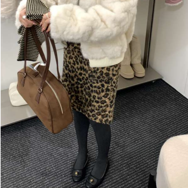 Z裙长55    1895【小野豹】豹纹短裙