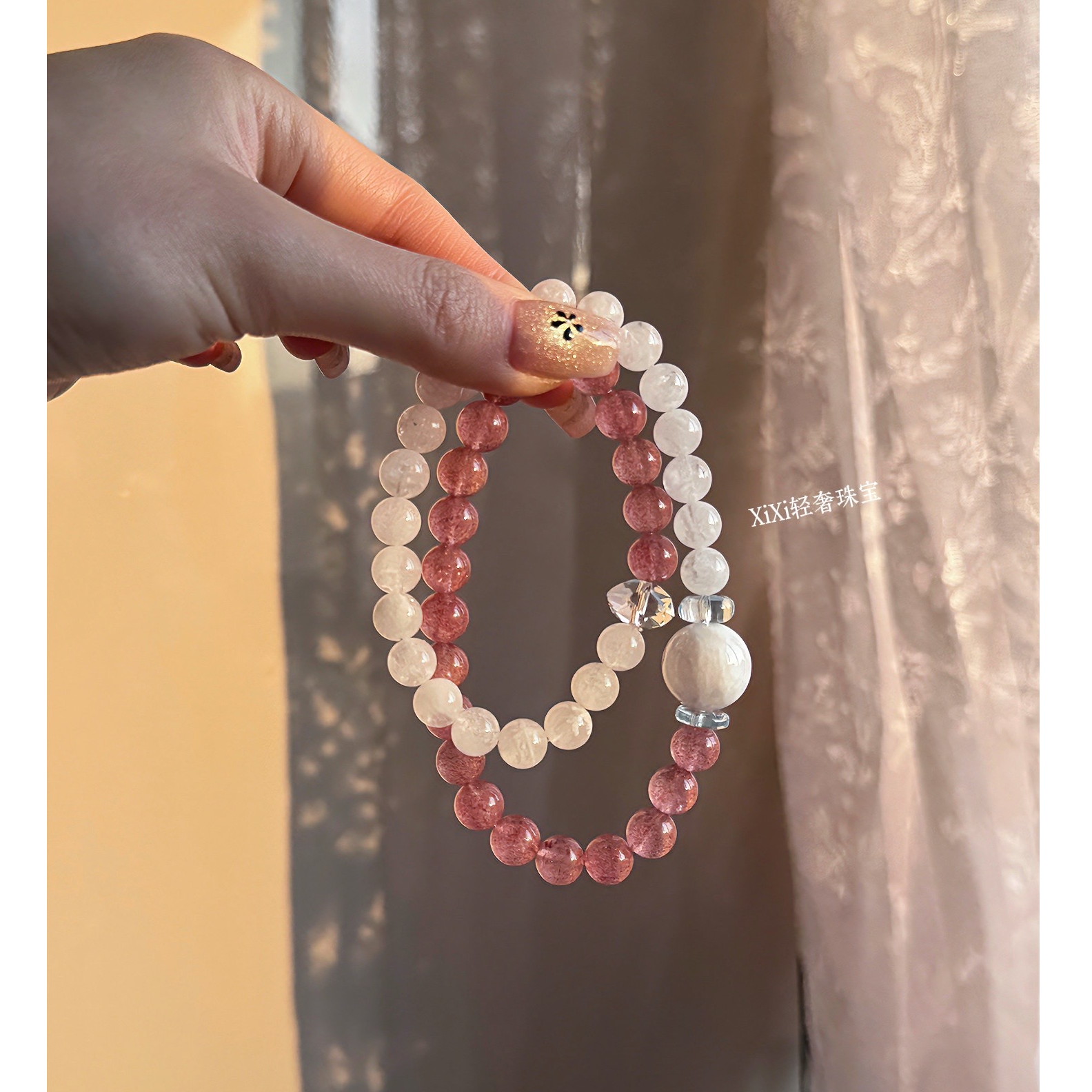 XiXi轻奢珠宝-[红玛丽] 天然水晶  定制DIY设计多样性发货