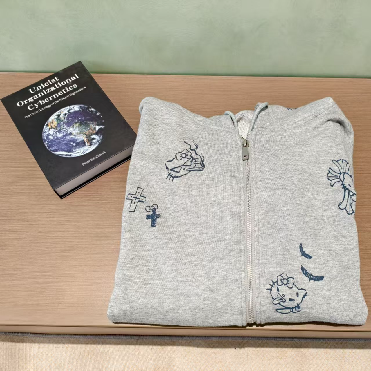 【YUCHEN雨辰】印刷猫图案休闲卫衣~