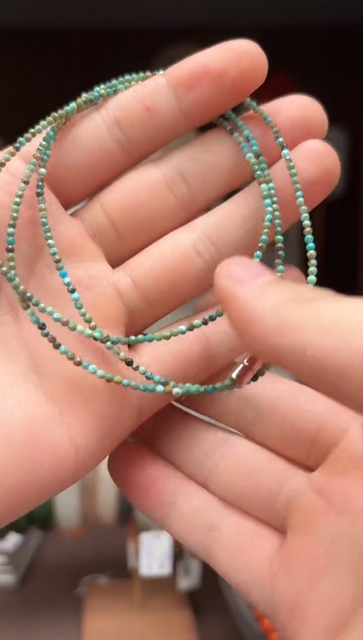 【闪购商品】绿松石AB51绿松项链未镶嵌-