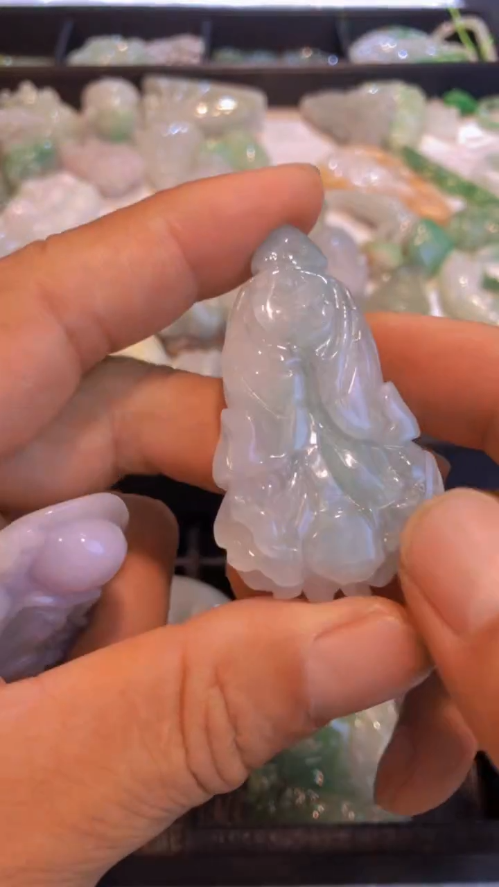 翡翠未镶嵌吊坠(不含链)百财