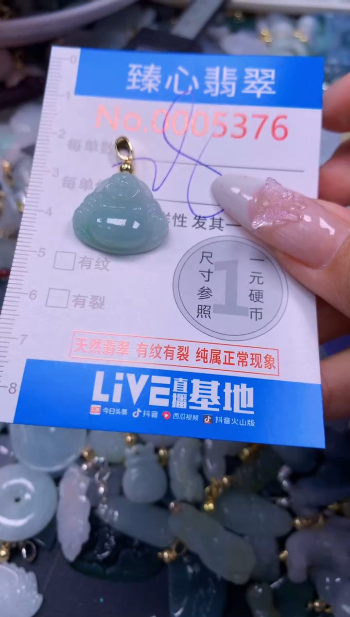 翡翠未镶嵌颈饰多样性发其一5376