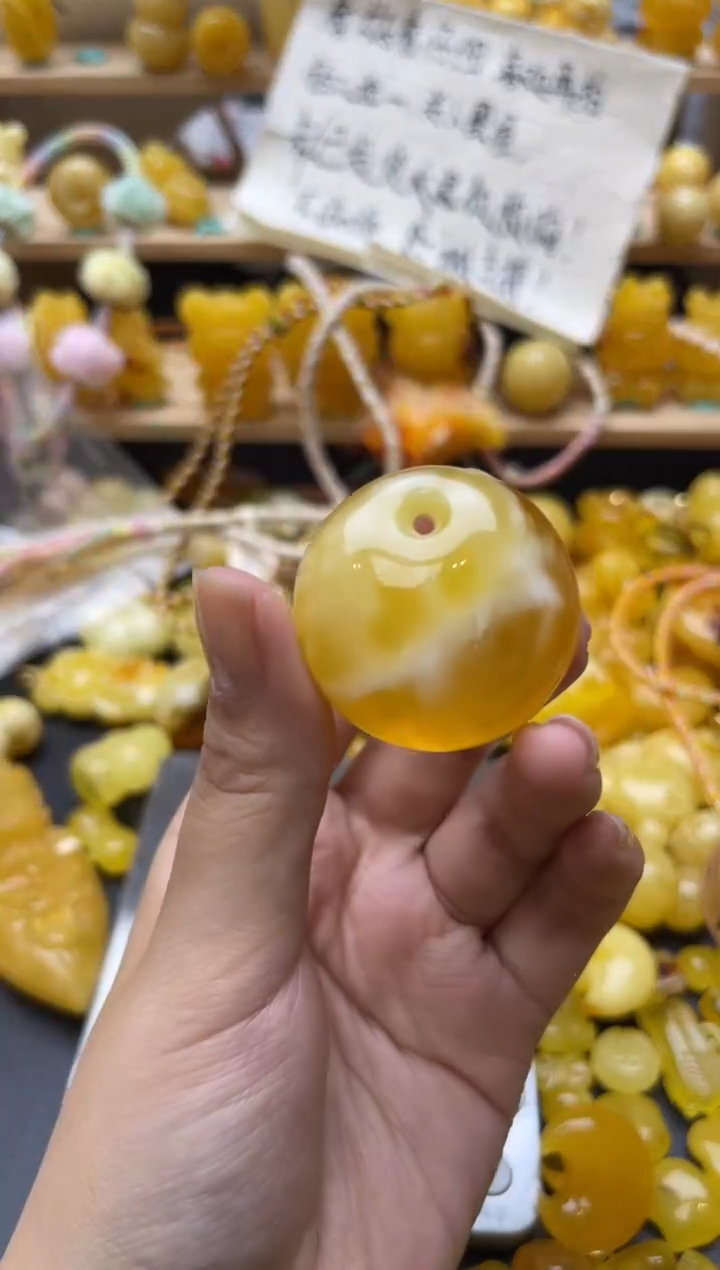 琥珀未镶嵌珠宝奇石070琥珀蜜蜡微瑕
