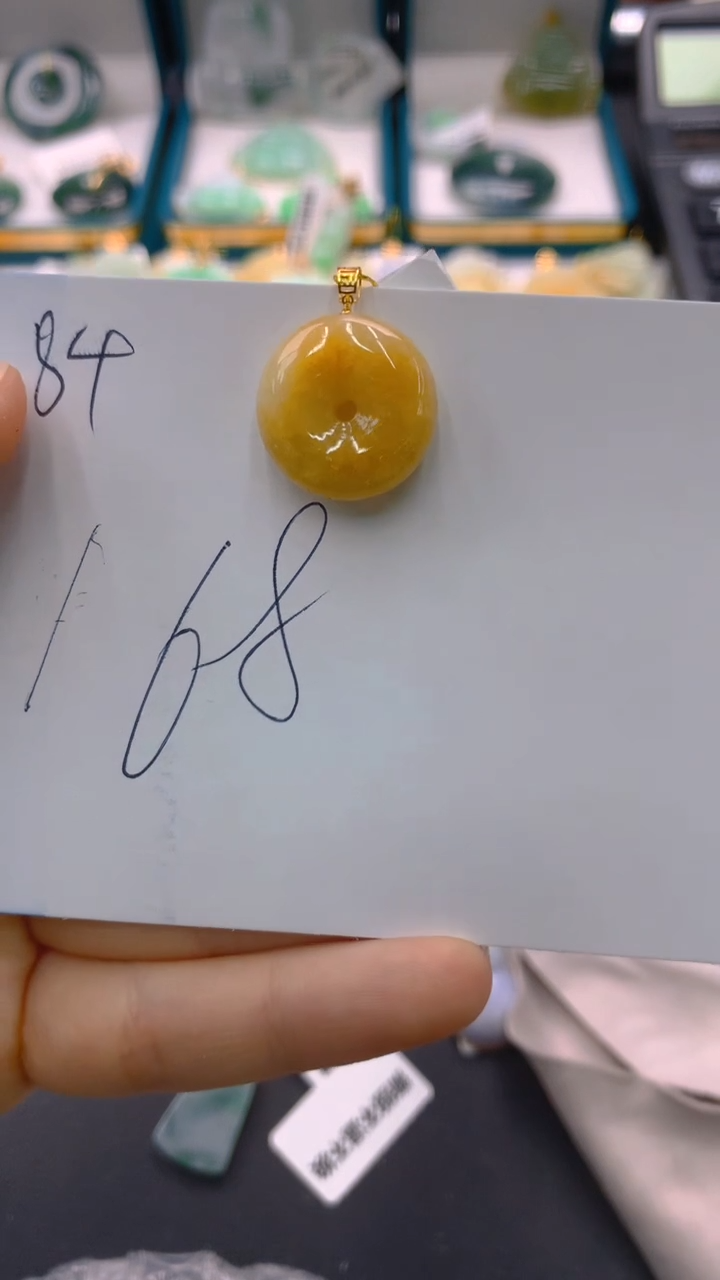 【闪购商品】翡翠颈饰18K金镶嵌1111111111