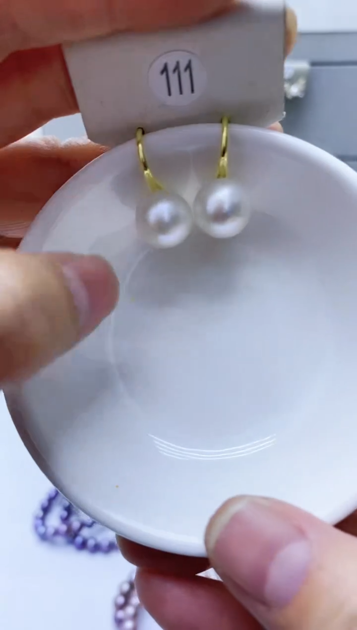 【闪购商品】淡水珍珠耳饰银S925镶嵌111