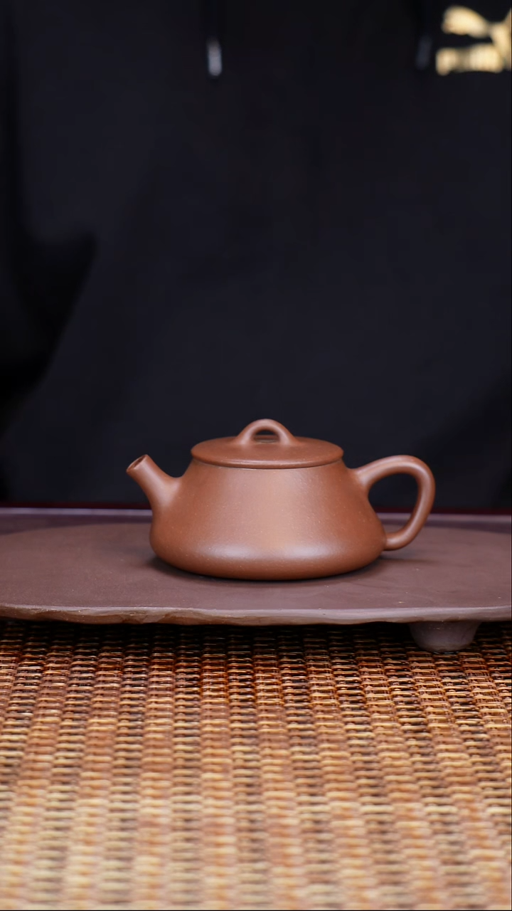 茶壶紫砂汀禾紫砂羊角山紫泥《纳瓢》130cc