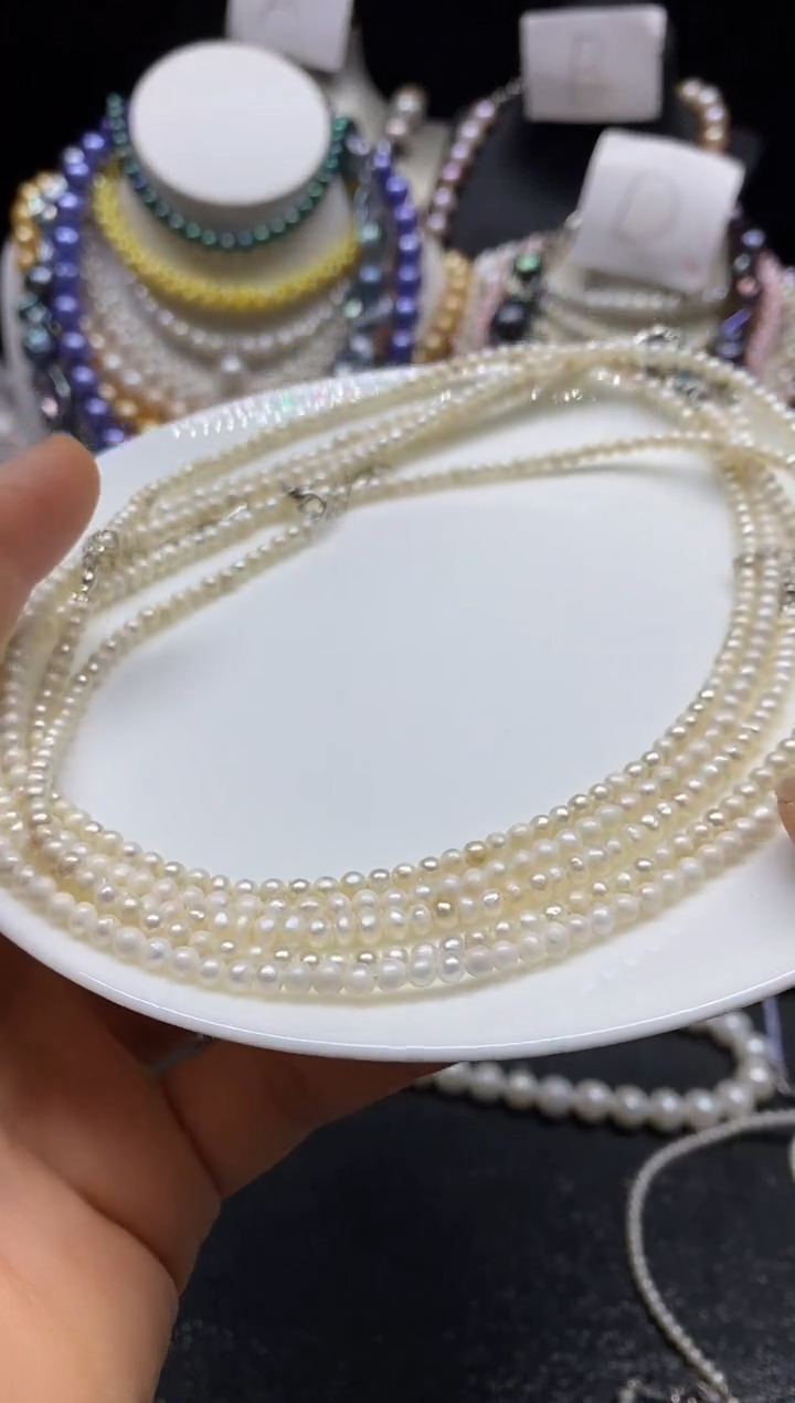 淡水珍珠未镶嵌颈饰多人
