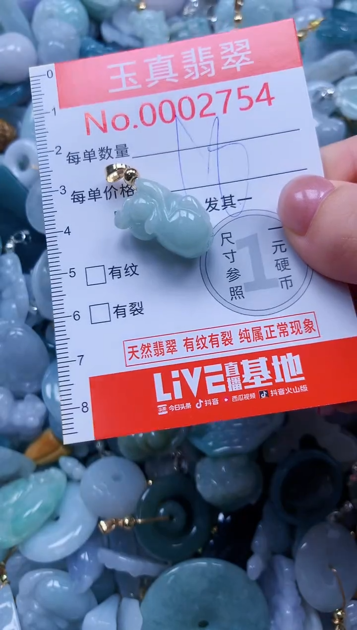 翡翠未镶嵌吊坠(不含链)2754