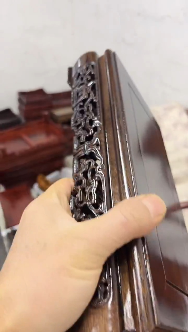 木老花长方30*16*7 黑色镂空