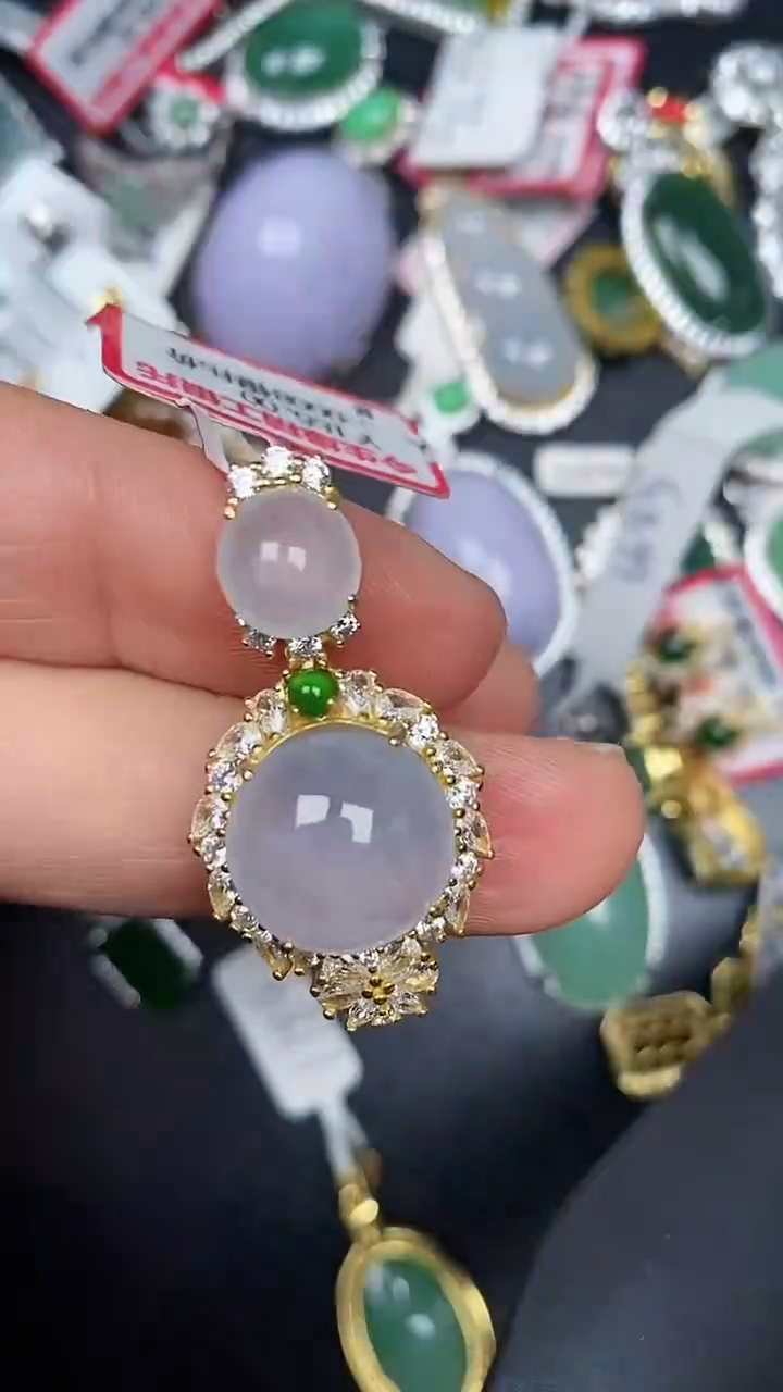 银S925镶嵌戒指翡翠1410