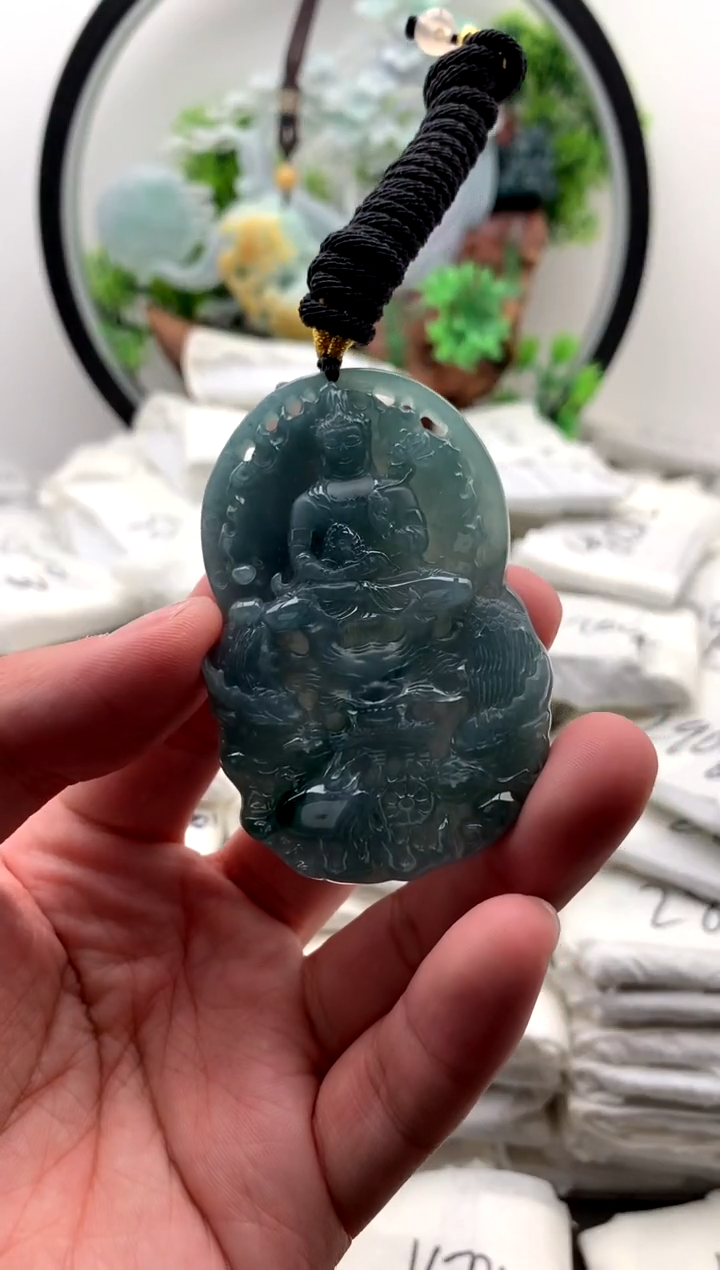 【闪购商品】翡翠颈饰未镶嵌大势至