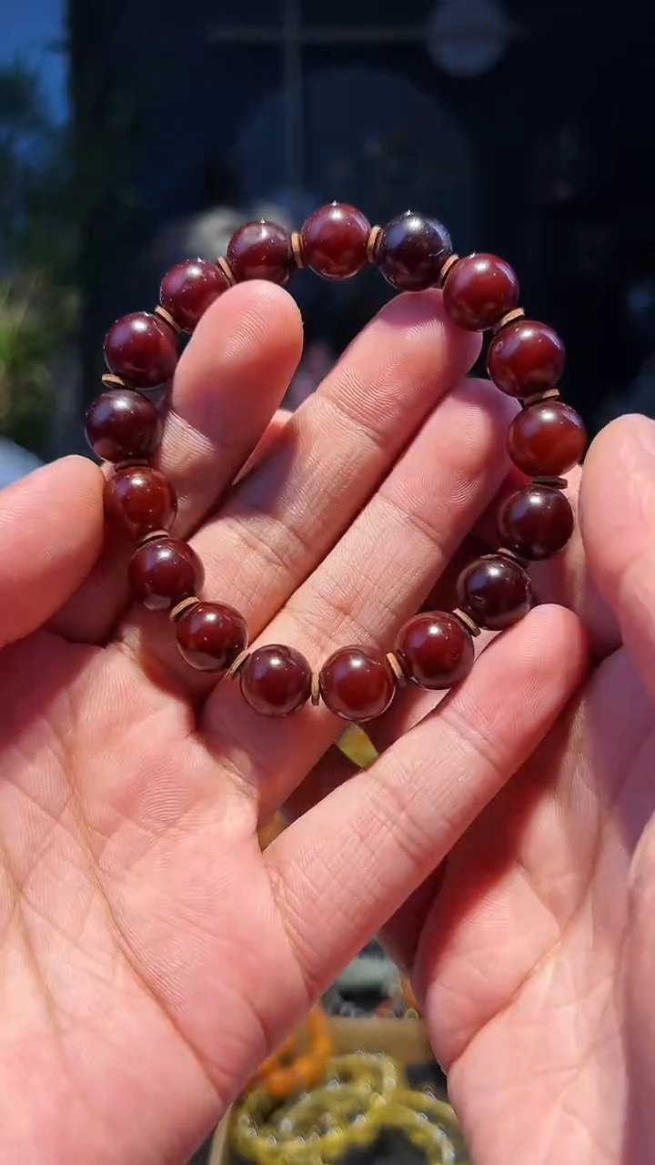 【闪购商品】蜜蜡手串未镶嵌11左右老蜡