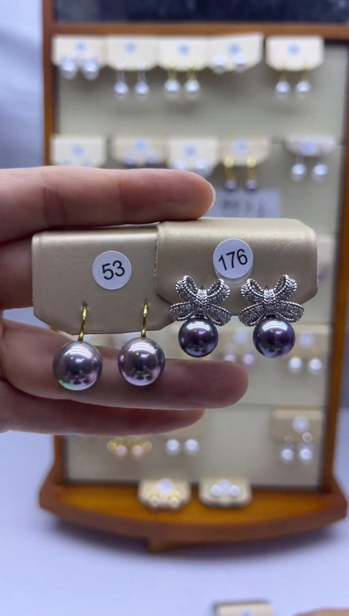 未镶嵌耳饰淡水珍珠53+176