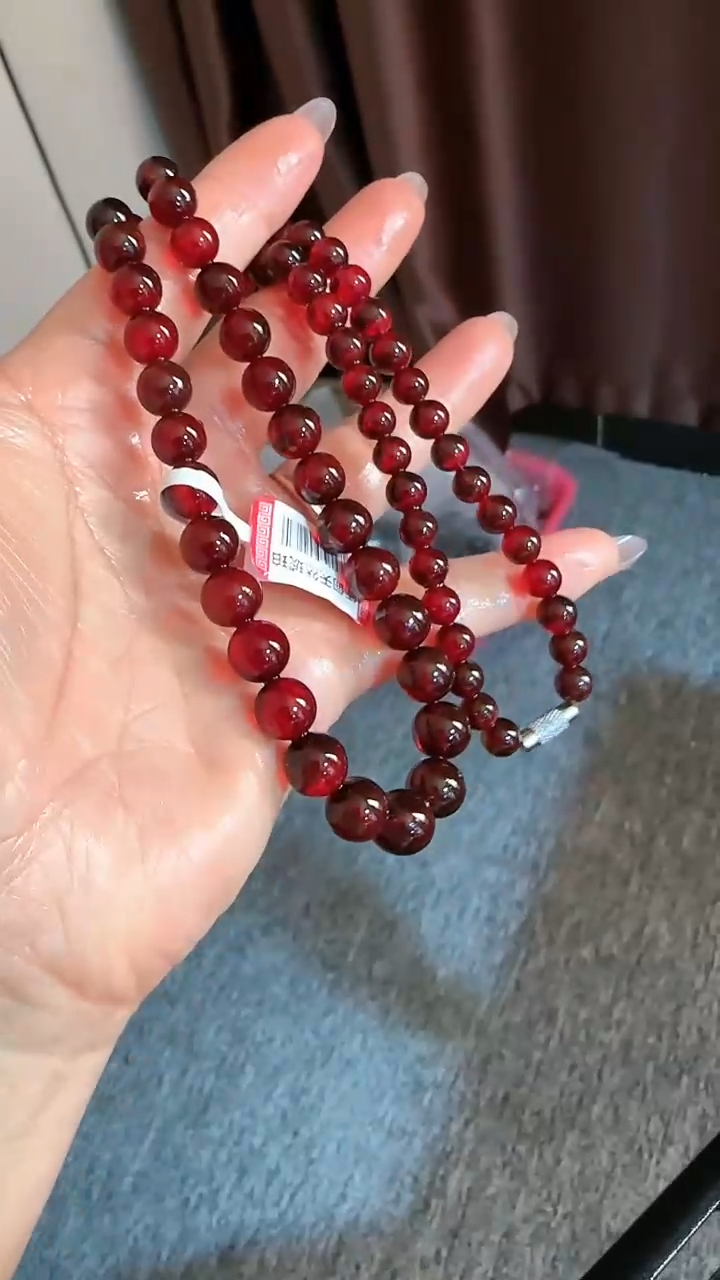 【闪购商品】琥珀颈饰未镶嵌规格血珀塔链#96