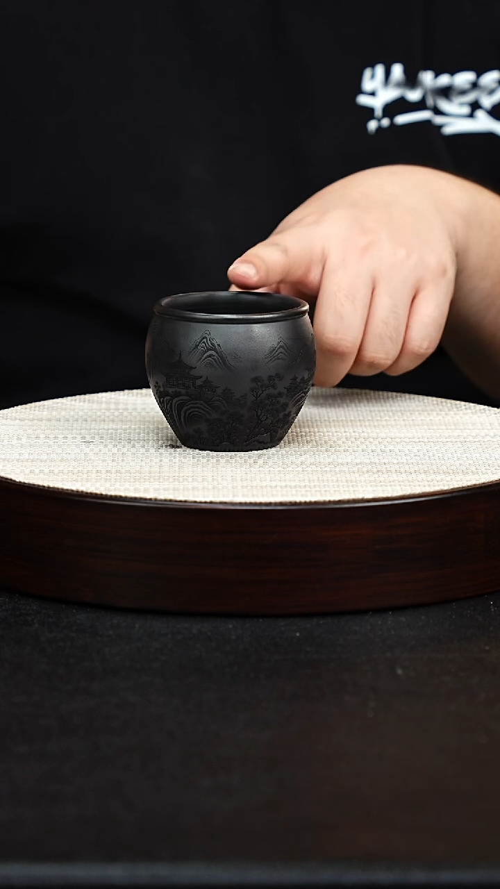 茶壶紫砂石黄主人杯