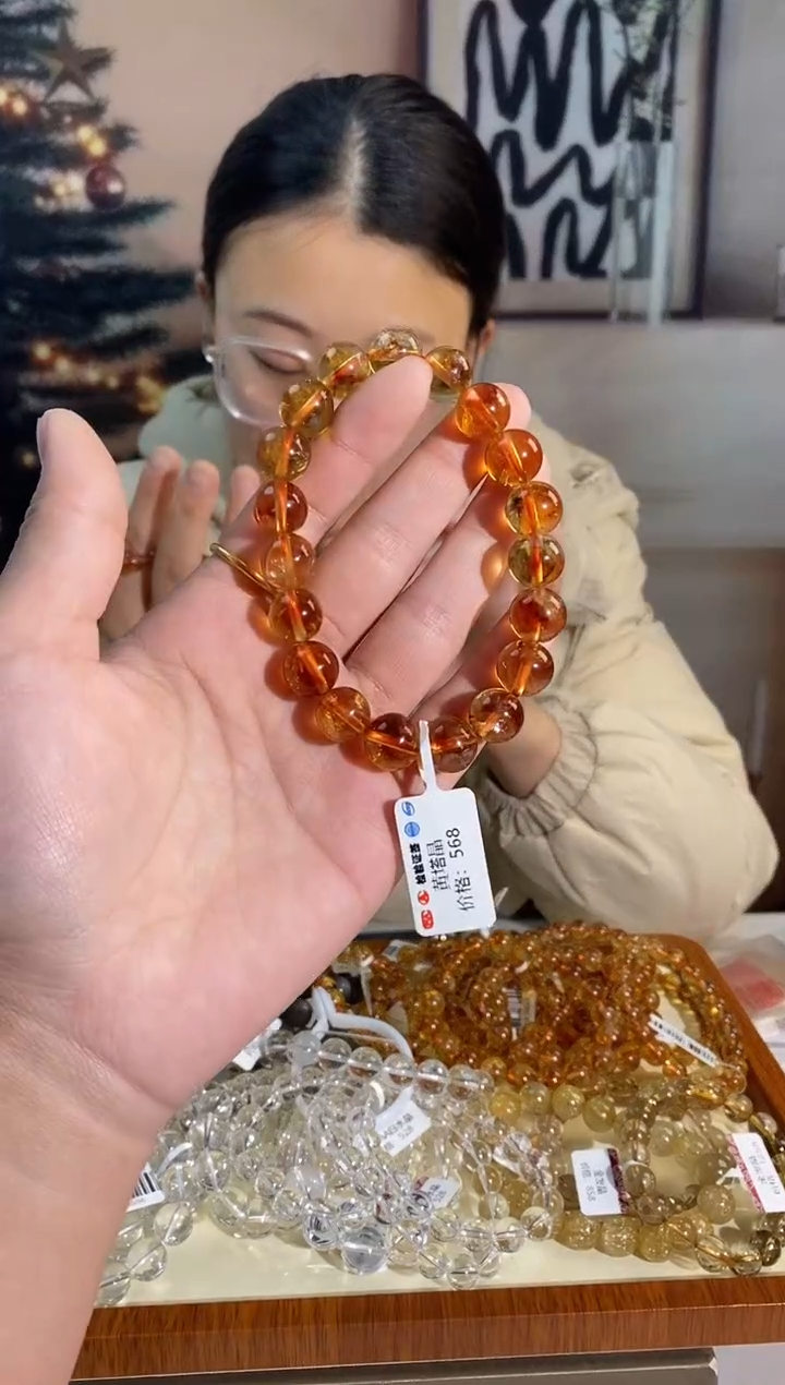 【闪购商品】水晶手链未镶嵌黄塔晶水晶