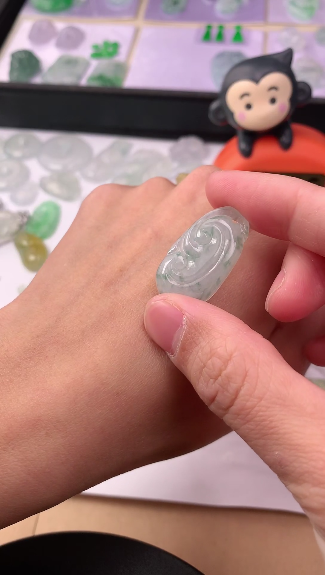 【闪购商品】翡翠颈饰未镶嵌翡翠A货如意