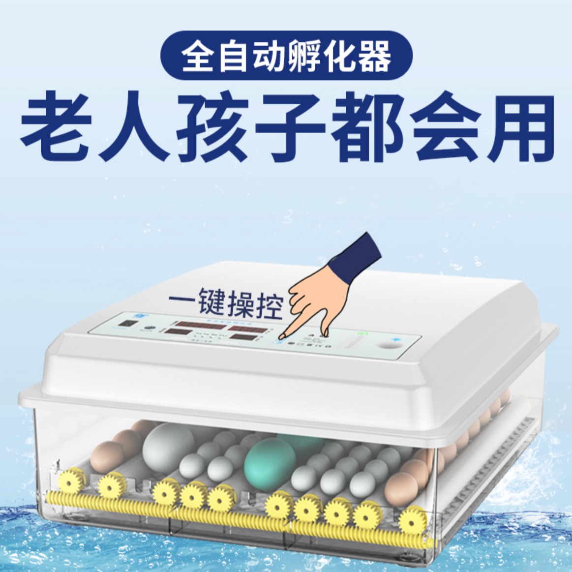 博实全自动智能孵化器鸡鸭鹅鸽子芦丁鸡孵蛋箱孵化器全自动家用